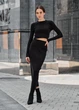 Жіночий В'язаний Костюм Стаф Комплект Спідниця Топ Staff Black XS-S (298093) - зображення 1