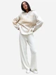 Брюки женские ARTKNIT Vibe Cotton M Молочные (4823093463585) - изображение 3