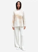 Брюки женские ARTKNIT Vibe Cotton M Молочные (4823093463585) - изображение 4