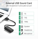 Звуковая карта Ugreen USB 2.0 внешняя (30724) - изображение 5