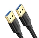 Кабель Ugreen US128 USB 3.0 type A to type A 1 м Black (10370) - изображение 9