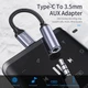 Адаптер переходник Essager Type-C-3.5мм Aux для наушников Jack AUX Headphone Adapter Cable Black (B2) - изображение 2