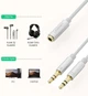 Спліттер Ugreen перехідник-розгалужувач 3.5mm 2 AM to 3.5mm AF White (AV140) - зображення 4