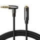 Кабель аудіо Ugreen 4 pin 3.5 mm подовжувач кутовий 5 м Black (AV188) - зображення 8