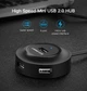 USB-хаб Ugreen USB 2.0 hub 4 порта 1 м Black (CR106) - зображення 2