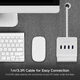 USB-хаб Ugreen USB 3.0 hub 4 порти 1М White (CR109) - зображення 5