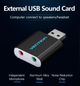 Внешняя звуковая карта Vention USB AUX Black (VAB-S17-BK) - изображение 2
