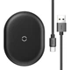 Беспроводное зарядное устройство для телефона BASEUS Cobble Wireless Charger 15W Qi EPP Black (WXYS-01) - изображение 1