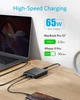 Сетевое зарядное устройство Anker USB C 4-портовый адаптер для быстрой зарядки PIQ 3.0 и GaN 65 Вт (A2045311) - изображение 4