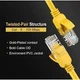Патч корд Ugreen мережевий кабель Cat 5e UTP Lan Cable 5 м Yellow (NW103) - зображення 2