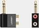 Переходник Ugreen 6.35 мм на 2RCA разъём аудио адаптер Black (AV147) - изображение 2
