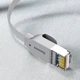 Патч корд Baseus плоский высокоскоростной сетевой кабель RJ45 Cat 6 1000 Мбит/с 3 м Grey (PCWL-C0G) - изображение 5