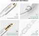 Сплиттер Ugreen переходник-разветвитель 3.5mm AM to 3.5mm 2 AF Metal White (AV134) - изображение 3