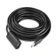 USB кабель-удлинитель Ugreen USB 2.0 Male to USB Female 480 Мбит/с 10 м Black (US121) - изображение 4