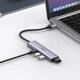 USB-хаб розгалужувач Ugreen HUB USB Type A - 4x USB 3.0 20cm Grey (CM473) - зображення 3