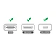 Переходник адаптер UGREEN HDMI- mini HDMI-micro HDMI Black (HD129) - зображення 6