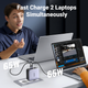 Сетевое зарядное устройство Ugreen 140W USB C GaN PD 3.1 Grey (CD289) - изображение 2