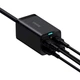 Зарядное устройство Baseus GaN3 Pro GaN 2 x USB Type C 2 x USB 100W с кабелем Black (CCGP000101) - зображення 6