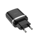 Сетевое зарядное устройство Hoco Smart QC3.0 charger + кабель Micro USB 1м Black (C12Q) - изображение 2