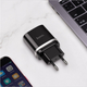 Зарядний пристрій Hoco Smart QC3.0 charger Black (C12Q) - зображення 4