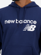 Bluza męska z kapturem kangurka New Balance NBMT03910NNY 2XL Ciemnogranatowa (197375441764) - obraz 4