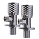 Набор кранов угловых Q Professional Exlusive керамика 1/2″X1/2″ 9999 Chrome(1уп.) - изображение 3