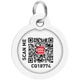 Адресник для собак и котов металлический WAUDOG Smart ID c QR паспортом, рисунок "Смелость", диаметр 30 мм (230-0231) - изображение 4