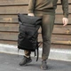 Городской рюкзак RollTop черный тканевой с отделением для ноутбука на 20-25 литров РоллТоп Proof для путешествий. - изображение 9