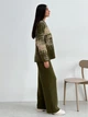 Худи теплое оверсайз женское ARTKNIT Vibe wool L Оливковое (4823093463370) - изображение 4