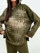 Худи теплое оверсайз женское ARTKNIT Vibe wool L Оливковое (4823093463370) - изображение 7