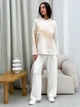 Худи оверсайз женское ARTKNIT Vibe Cotton XL Молочное (4823093463776) - изображение 6
