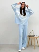 Худи оверсайз женское ARTKNIT Vibe Cotton XL Голубое (4823093463813) - изображение 4