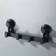 Вішалка для ванної на вакуумних присосках IwConcept RS-8 Black - зображення 1