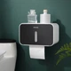 Держатель-бокс для туалетной бумаги ECOCO E1903 Белый с черным - изображение 2