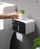Держатель-бокс для туалетной бумаги ECOCO E1903 Белый с черным - изображение 6