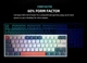 Игровая механическая клавиатура Machenike K500-B61 с подсветкой RGB WGO Сине-Белая - изображение 3