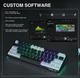 Игровая Механическая Клавиатура AULA F3261 с Подсветкой RGB Серо-Черная - изображение 4