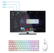Игровая механическая клавиатура Skyloong GK61 SK61 Gateron Hot-Swap с подсветкой RGB Белая - изображение 6
