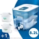 Фильтр для питьевой воды Brita Flow 8,2 л с картриджами Maxtra Pro 1 шт + Maxtra Pro Hard Water 1 шт - изображение 1