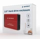 Зовнішня кишеня Gembird для HDD 2.5" USB 3.0 (EE2-U3S-2-R) - изображение 4