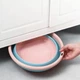 Складной таз миска пластиковый, 23x20x8,5 см, Розовый - изображение 11