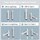 Кабель швидкого заряджання 2 метри 4 в 1 USB/Type-C/Lighting для IPhone, Xiaomi, Samsung 120W чорний - зображення 2