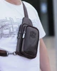 Сумка слинг мужская через плече KR 002 G Coffee - изображение 5