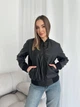 Женская куртка бомбер эко кожа K&ML M ( 46 ) Черный ( 40 - 01) - изображение 4