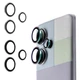 Захисне скло з рамкою CD Pattern на задню камеру для Xiaomi Redmi Note 13 Pro Plus 5G silver - зображення 2