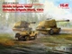 Сборная модель ICM Мобильная бригада "Вест" Schnelle Brigade West , 1943 год Schnelle Brigade West , 1943 Marder I, 10.5cm leFH 16 Sf auf Geschutzwagen FCM36 f , Laffly V15T DS3517 - изображение 2