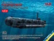 Сборная модель ICM Подводная лодка типа "Мольх", немецкая мини-субмарина 2СВ S.019 - изображение 2