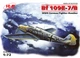 Сборная модель ICM Мессершмит Bf 109E-7/B, немецкий истребитель-бомбардировщик 2 Мировой войны 72135 - изображение 2