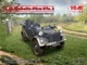 Сборная модель ICM le.gl.Einheitz-Pkw Kfz.2, Немецкий легковой автомобиль радиосвязи 2СВ 35583 - изображение 2