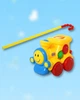 Каталка игрушечная паровозик 20см на палочке Metr+ 0373MR(YELLOW) - изображение 1